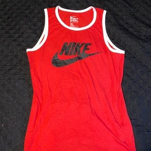 Red Nike tank top, men size medium